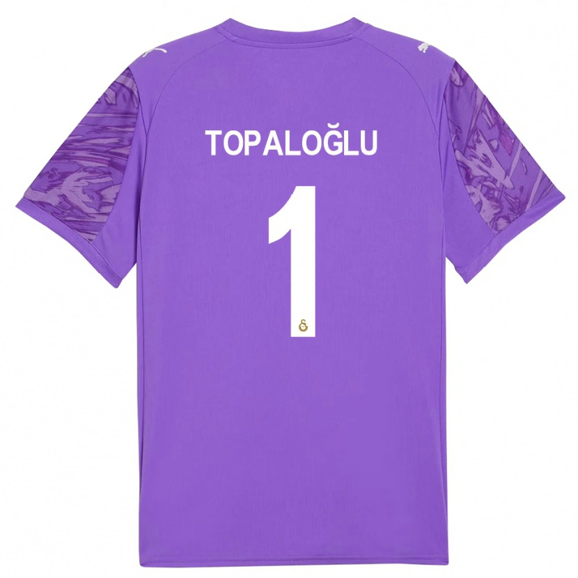 Danxen Kinder Eren Topaloğlu #1 Trikot Lila Weiß Torwarttrikot 2025/26 Österreich