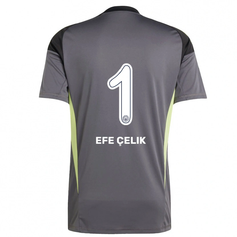 Danxen Kinder Mehmet Efe Çelik #1 Trikot Dunkelgrau Schwarz Torwarttrikot 2025/26 Österreich