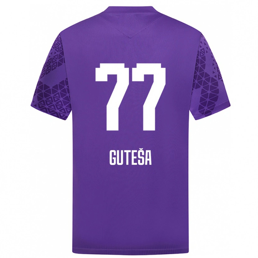 Danxen Kinder Ivan Guteša #77 Trikot Indigo Weiß Torwarttrikot 2025/26 Österreich