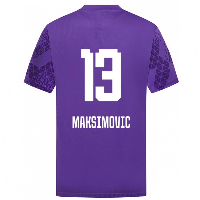Danxen Kinder Filip Maksimovic #13 Trikot Indigo Weiß Torwarttrikot 2025/26 Österreich
