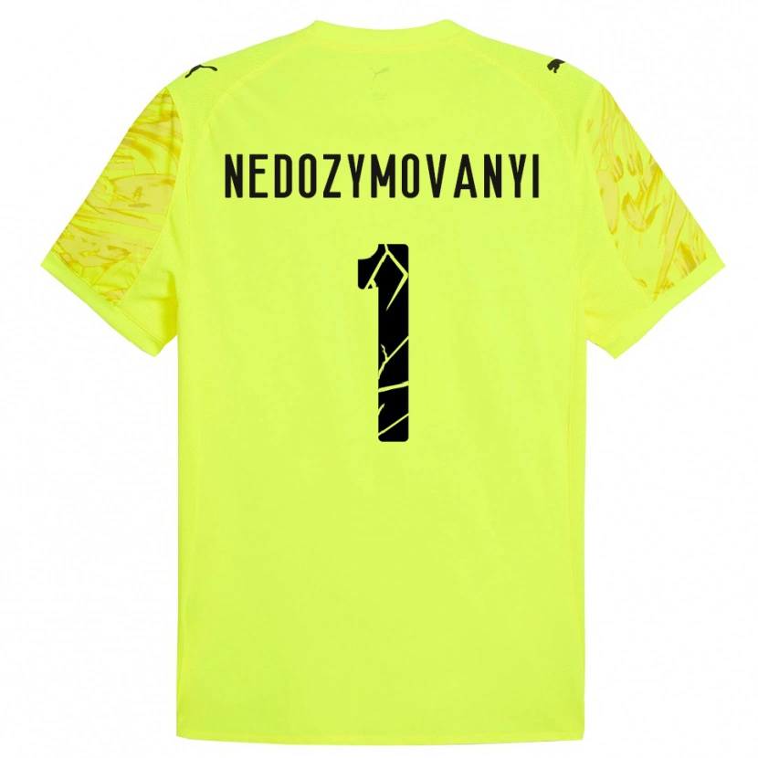 Danxen Kinder Artem Nedozymovanyi #1 Trikot Grün Gelb Torwarttrikot 2025/26 Österreich