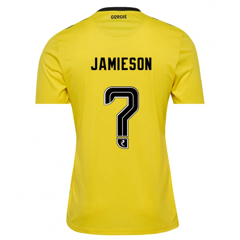 Danxen Herren Finlay Jamieson #0 Trikot Gelb Rot Schwarz Torwarttrikot 2025/26 Österreich