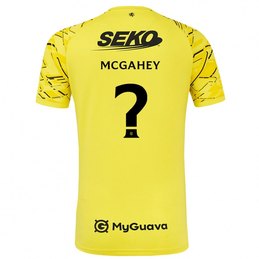 Danxen Herren Lewis McGahey #0 Trikot Gelb Schwarz Torwarttrikot 2025/26 Österreich