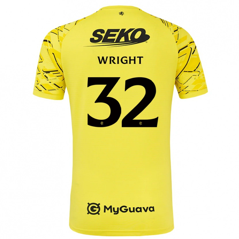 Danxen Herren Kieran Wright #32 Trikot Gelb Schwarz Torwarttrikot 2025/26 Österreich