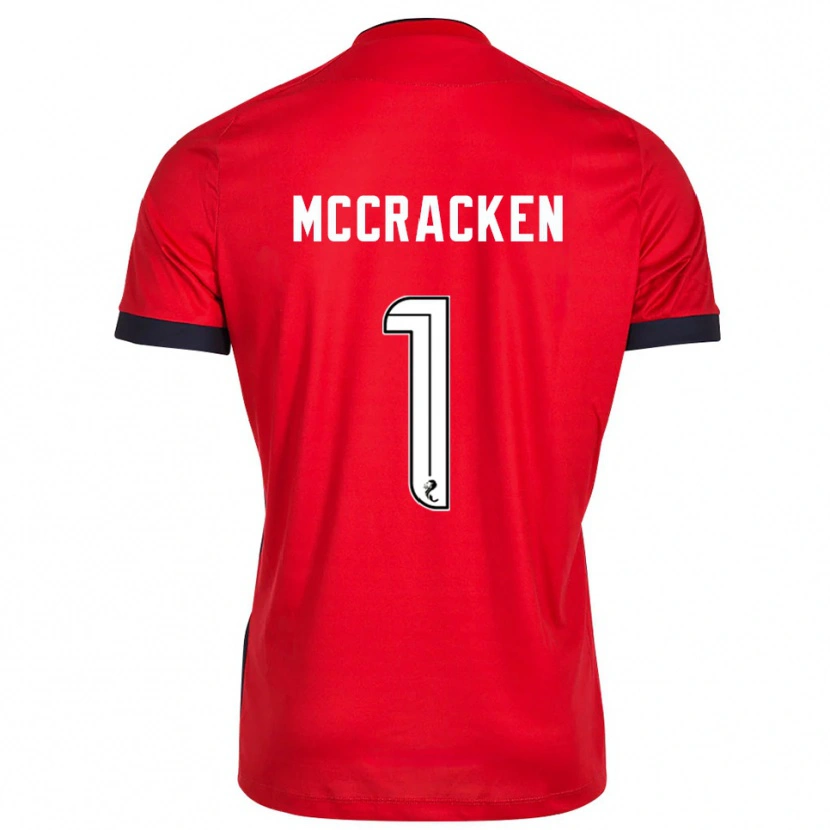 Danxen Herren Jon McCracken #1 Trikot Rot Weiß Torwarttrikot 2025/26 Österreich