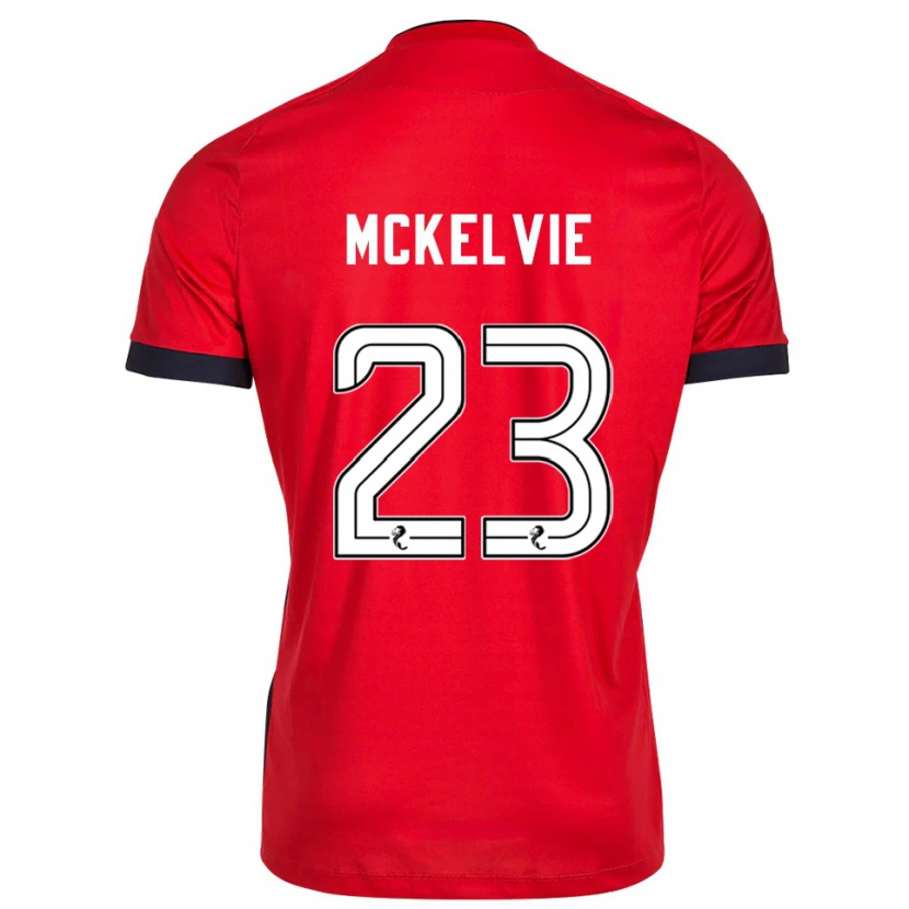 Danxen Herren Lewis McKelvie #23 Trikot Rot Weiß Torwarttrikot 2025/26 Österreich