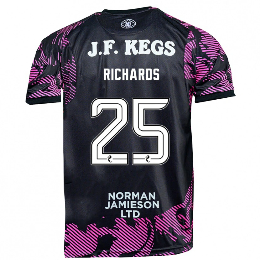 Danxen Herren Dave Richards #25 Trikot Pink Schwarz Torwarttrikot 2025/26 Österreich