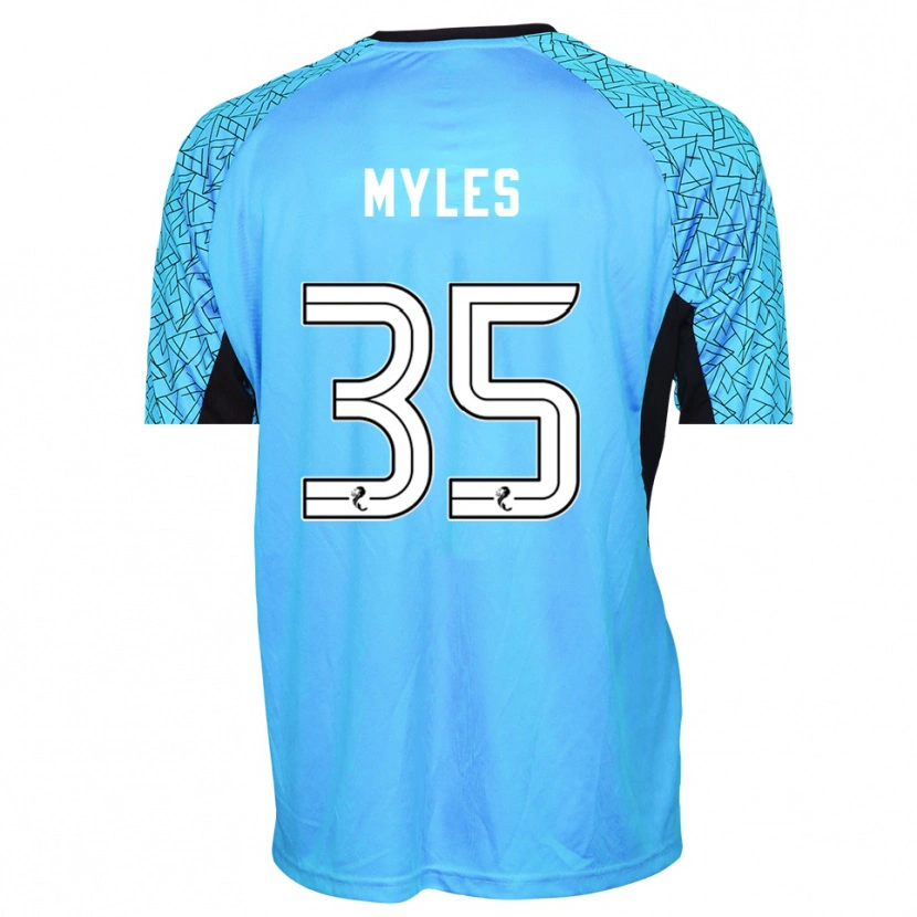 Danxen Herren Evan Myles #35 Trikot Blau Schwarz Torwarttrikot 2025/26 Österreich