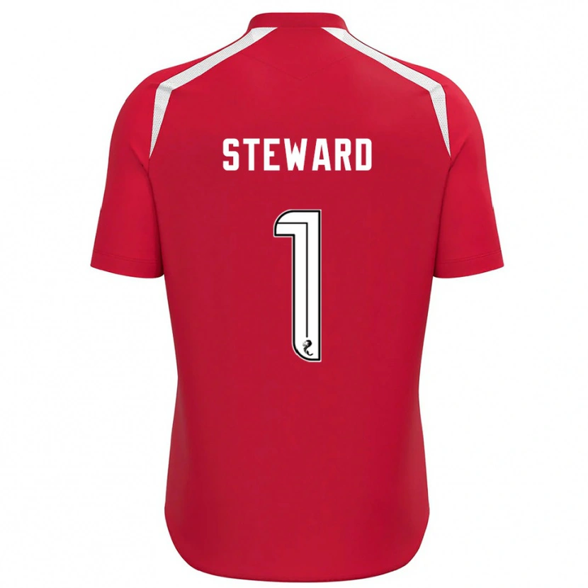 Danxen Herren Toby Steward #1 Trikot Rot Weiß Torwarttrikot 2025/26 Österreich