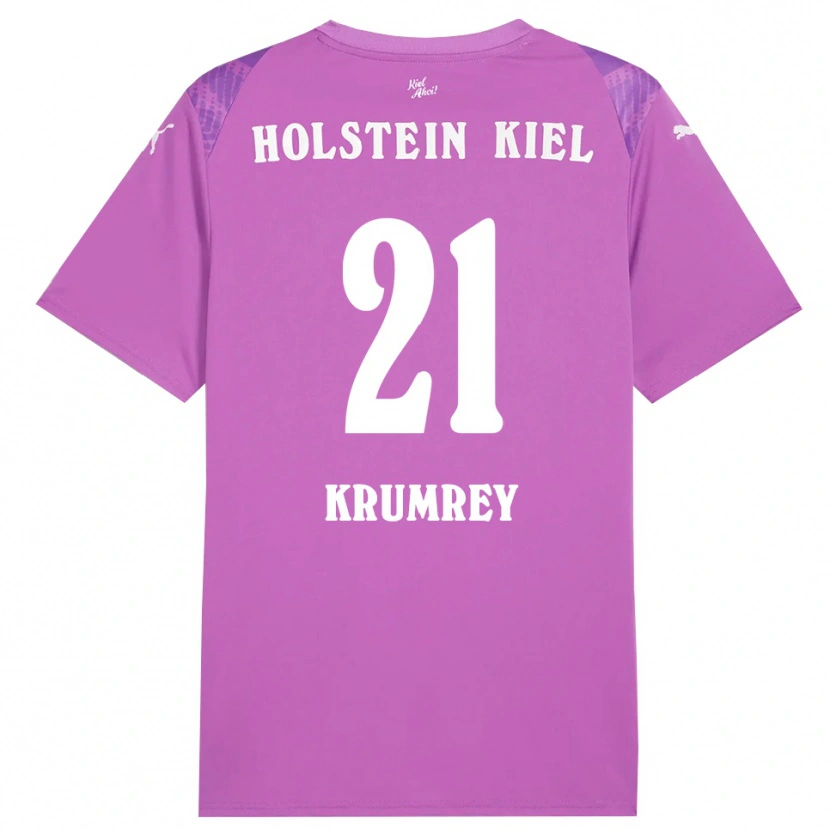 Danxen Herren Jonas Krumrey #21 Trikot Lila Weiß Torwarttrikot 2025/26 Österreich