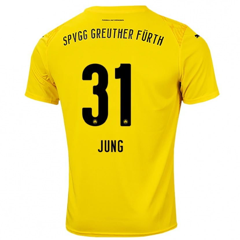 Danxen Herren Sebastian Jung #31 Trikot Gelb Schwarz Torwarttrikot 2025/26 Österreich