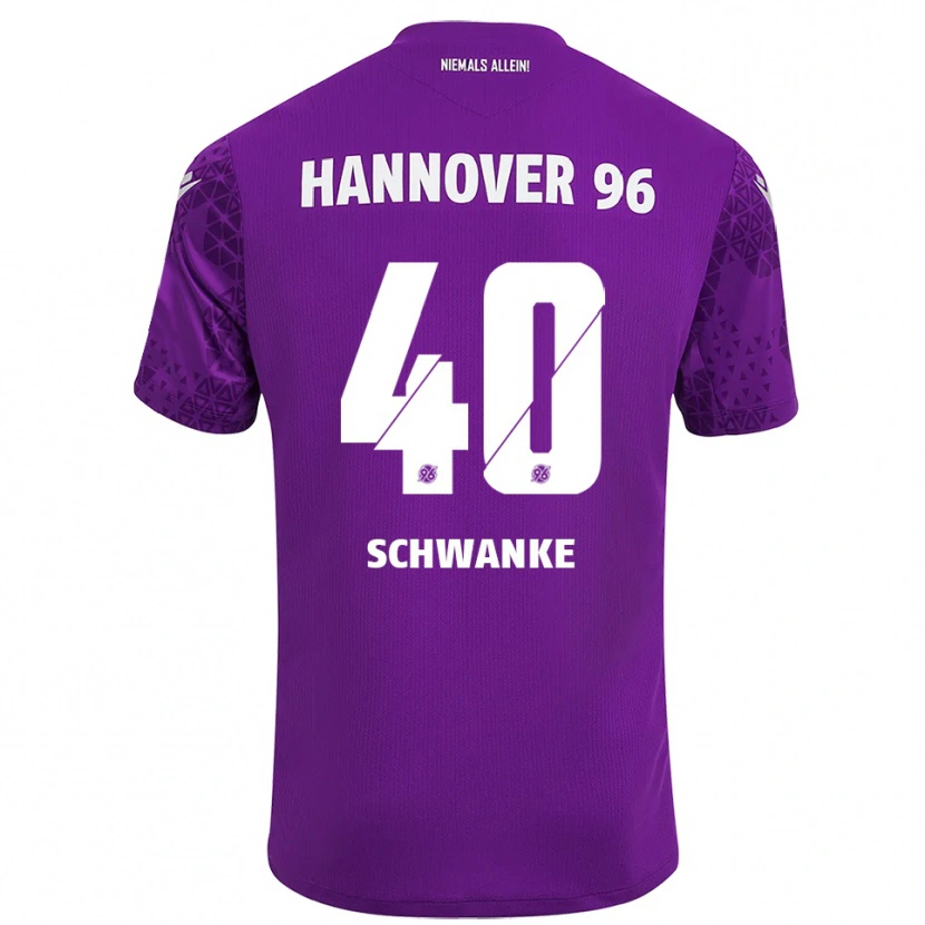 Danxen Herren Jonas Schwanke #40 Trikot Lila Weiß Torwarttrikot 2025/26 Österreich