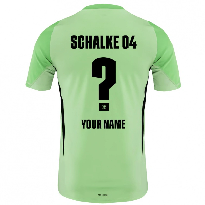 Danxen Herren Schalke 04 Trikot Hellgrün Schwarz Torwarttrikot 2025/26 Österreich