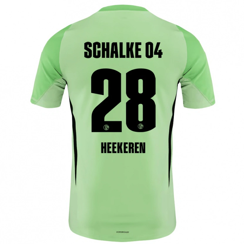 Danxen Herren Justin Heekeren #28 Trikot Hellgrün Schwarz Torwarttrikot 2025/26 Österreich