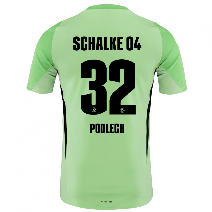 Danxen Herren Luca Podlech #32 Trikot Hellgrün Schwarz Torwarttrikot 2025/26 Österreich