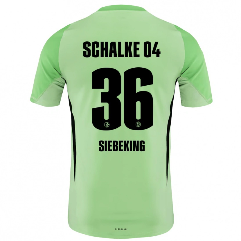 Danxen Herren Johannes Siebeking #36 Trikot Hellgrün Schwarz Torwarttrikot 2025/26 Österreich