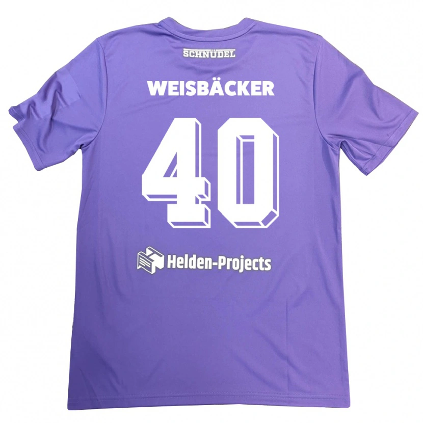 Danxen Herren Maximilian Weisbäcker #40 Trikot Lila Weiß Torwarttrikot 2025/26 Österreich