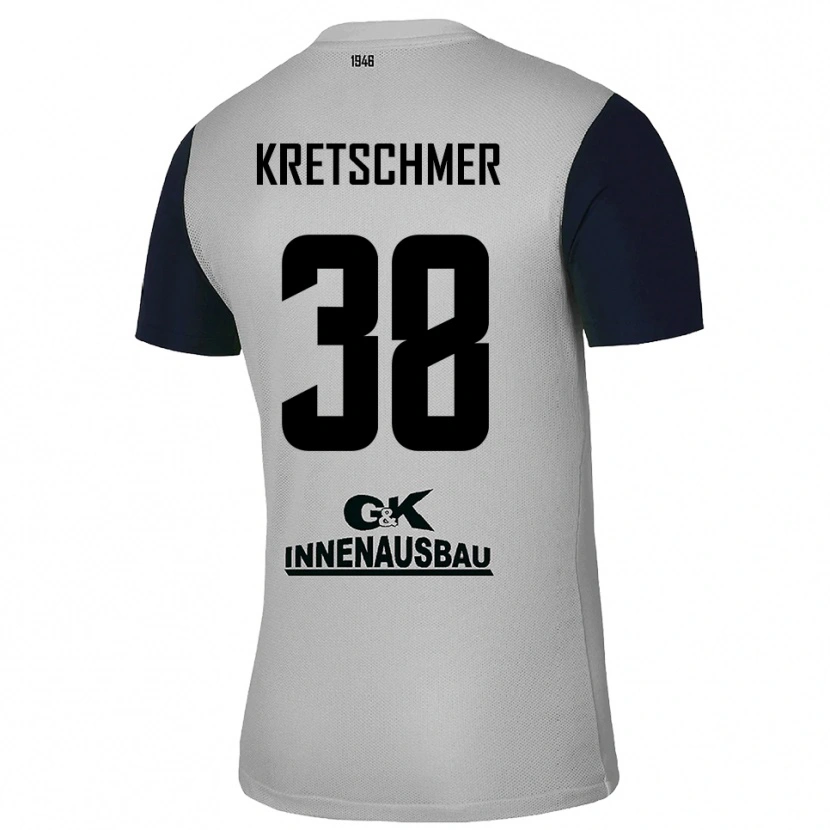 Danxen Herren Theo Kretschmer #38 Trikot Grau Schwarz Torwarttrikot 2025/26 Österreich