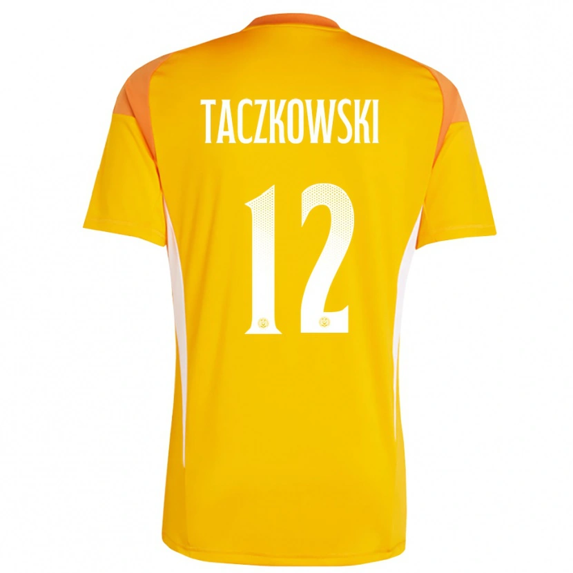 Danxen Herren Simon Taczkowski #12 Trikot Orange Weiß Torwarttrikot 2025/26 Österreich