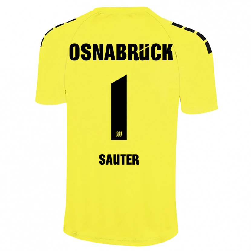 Danxen Herren Niklas Sauter #1 Trikot Gelb Schwarz Torwarttrikot 2025/26 Österreich