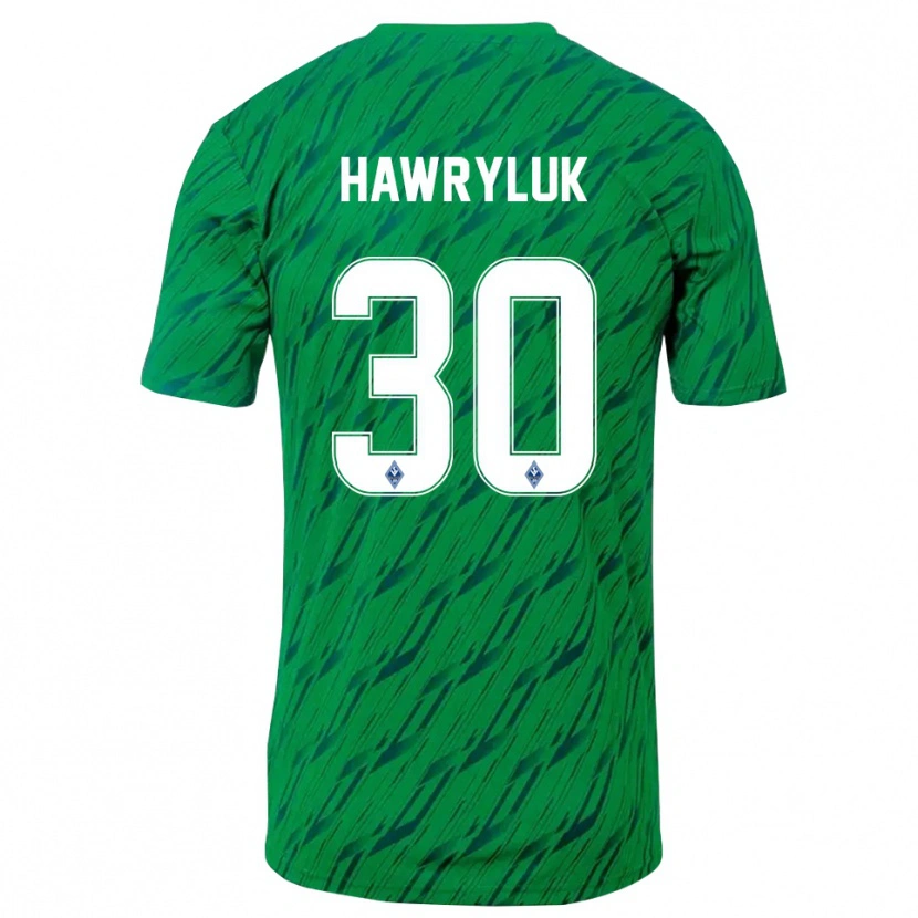 Danxen Herren Lucien Hawryluk #30 Trikot Grün Weiß Torwarttrikot 2025/26 Österreich