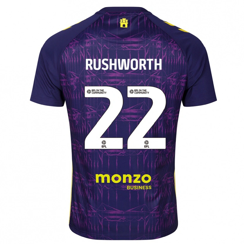 Danxen Herren Carl Rushworth #22 Trikot Violett Gelb Torwarttrikot 2025/26 Österreich