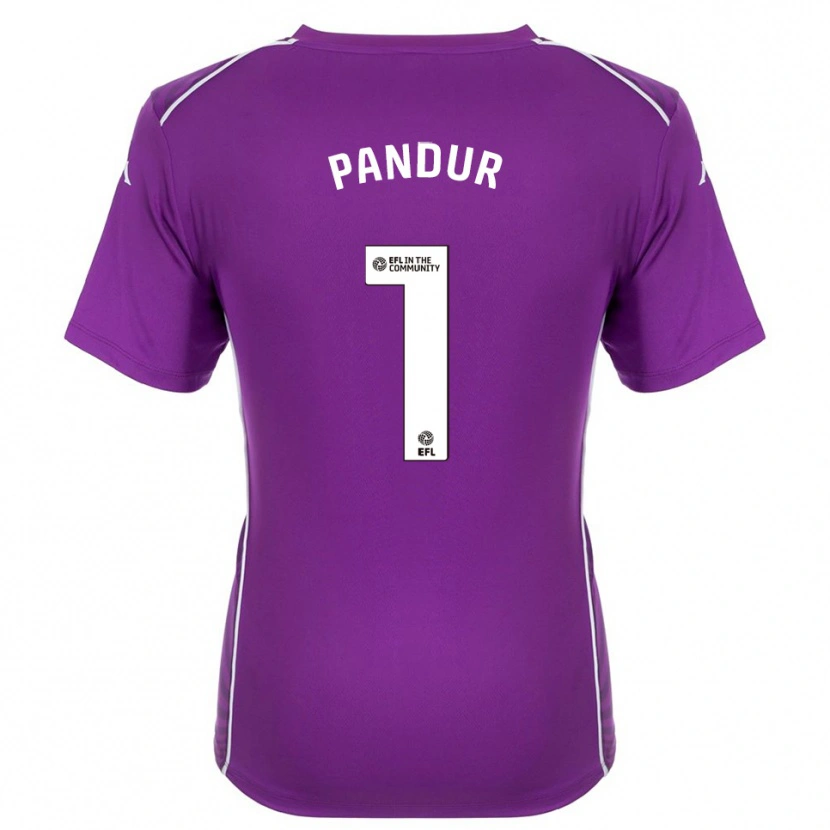 Danxen Herren Ivor Pandur #1 Trikot Violett Weiß Torwarttrikot 2025/26 Österreich