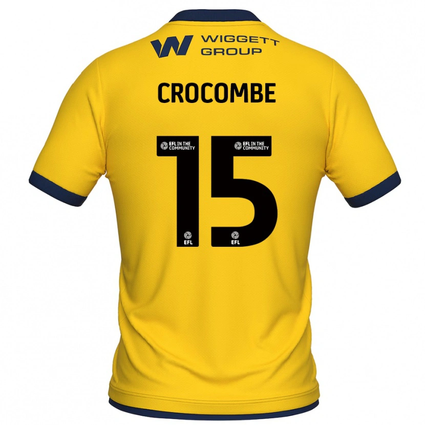 Danxen Herren Max Crocombe #15 Trikot Gelb Schwarz Torwarttrikot 2025/26 Österreich