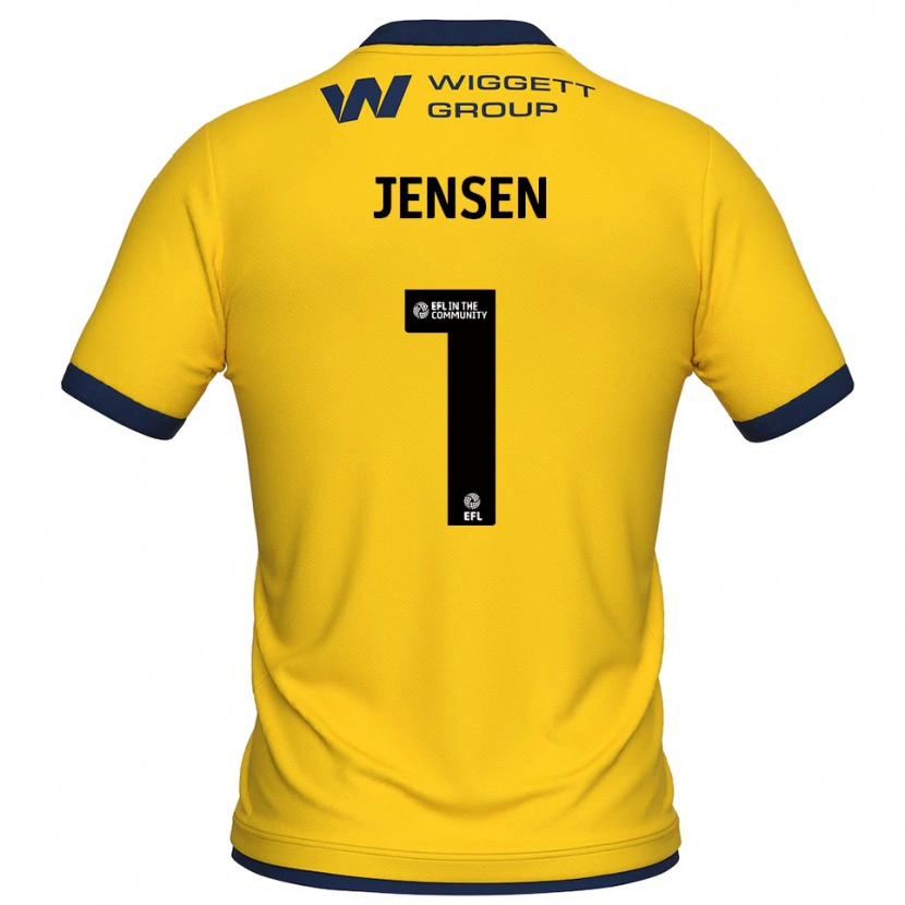 Danxen Herren Lukas Jensen #1 Trikot Gelb Schwarz Torwarttrikot 2025/26 Österreich