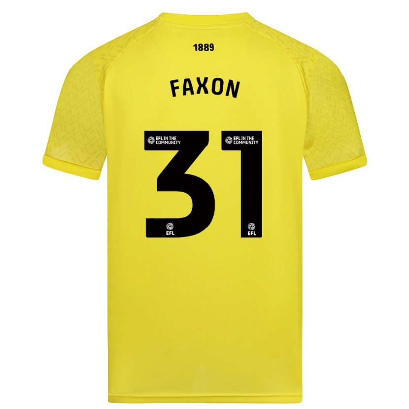 Danxen Herren Luke Faxon #31 Trikot Gelb Schwarz Torwarttrikot 2025/26 Österreich