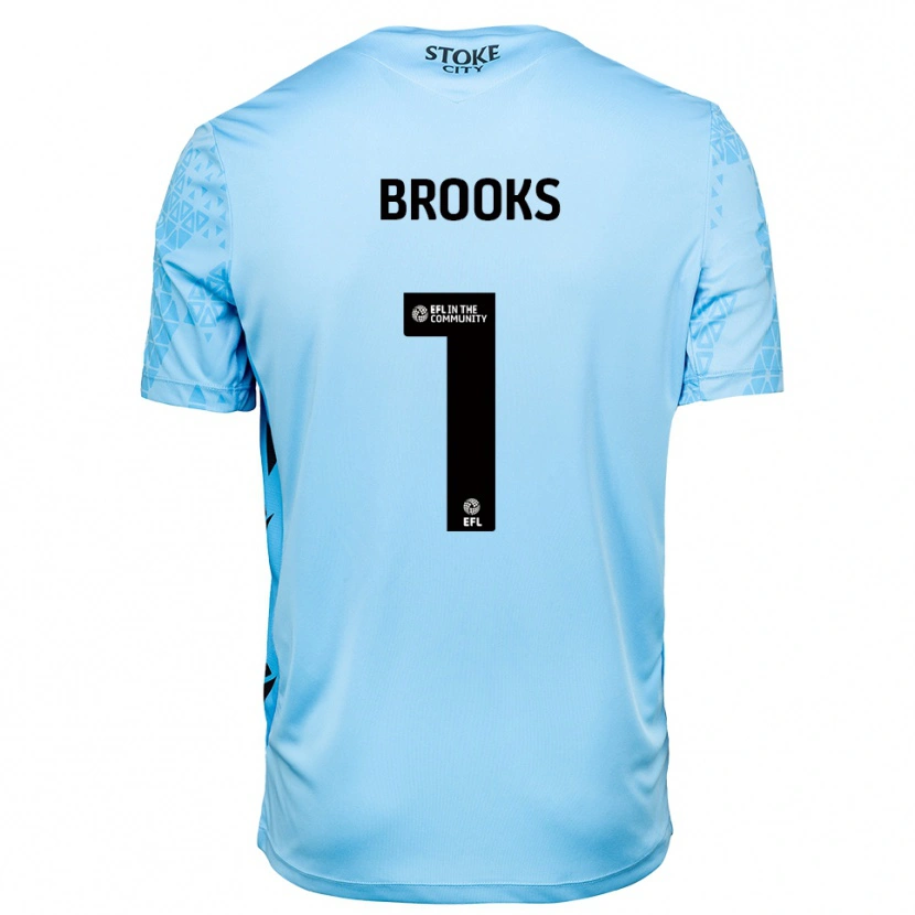 Danxen Herren Alfie Brooks #1 Trikot Himmelblau Schwarz Torwarttrikot 2025/26 Österreich