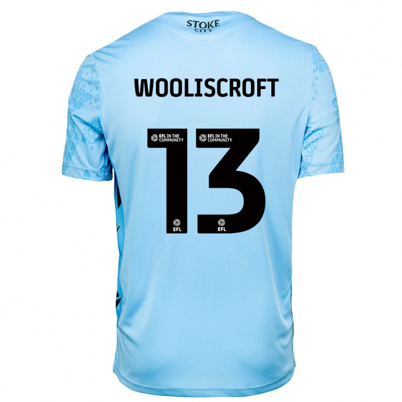 Danxen Herren Morgan Wooliscroft #13 Trikot Himmelblau Schwarz Torwarttrikot 2025/26 Österreich