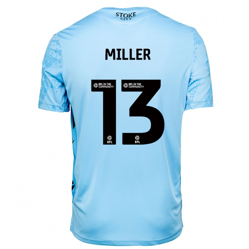 Danxen Herren Tom Miller #13 Trikot Himmelblau Schwarz Torwarttrikot 2025/26 Österreich