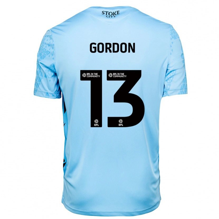 Danxen Herren Jonathon Gordon #13 Trikot Himmelblau Schwarz Torwarttrikot 2025/26 Österreich