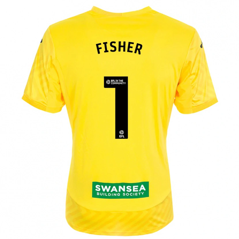 Danxen Herren Andy Fisher #1 Trikot Gelb Schwarz Torwarttrikot 2025/26 Österreich