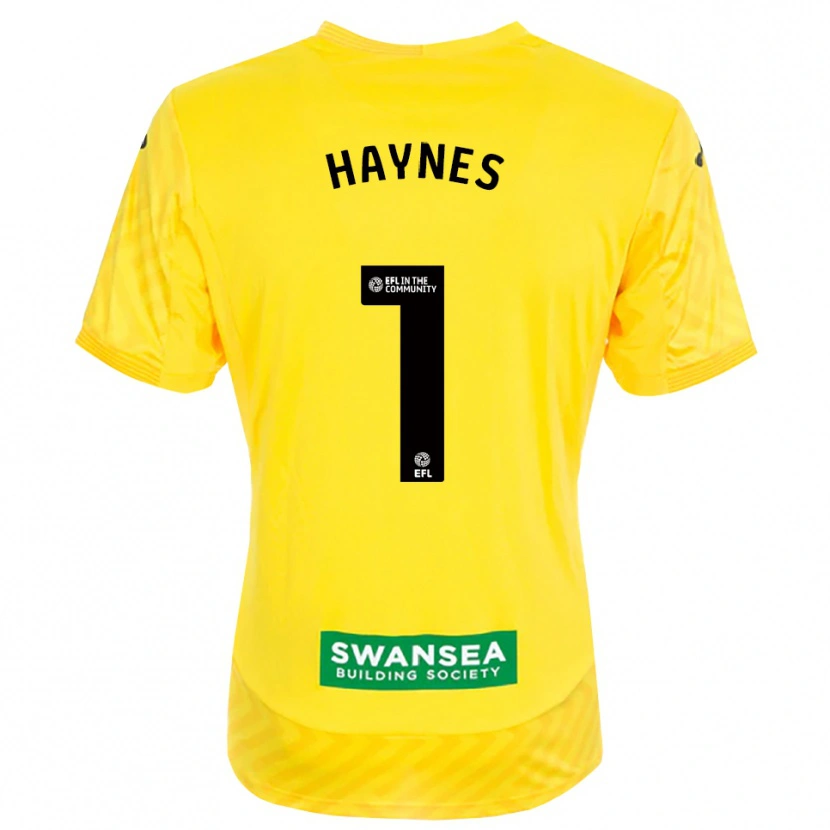 Danxen Herren Charlie Haynes #1 Trikot Gelb Schwarz Torwarttrikot 2025/26 Österreich