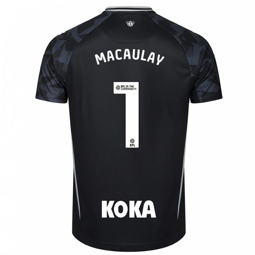 Danxen Herren Jonathan Macaulay #1 Trikot Schwarz Blau Torwarttrikot 2025/26 Österreich