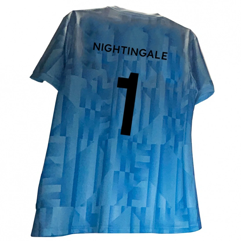 Danxen Herren Ben Nightingale #1 Trikot Blau Weiß Torwarttrikot 2025/26 Österreich