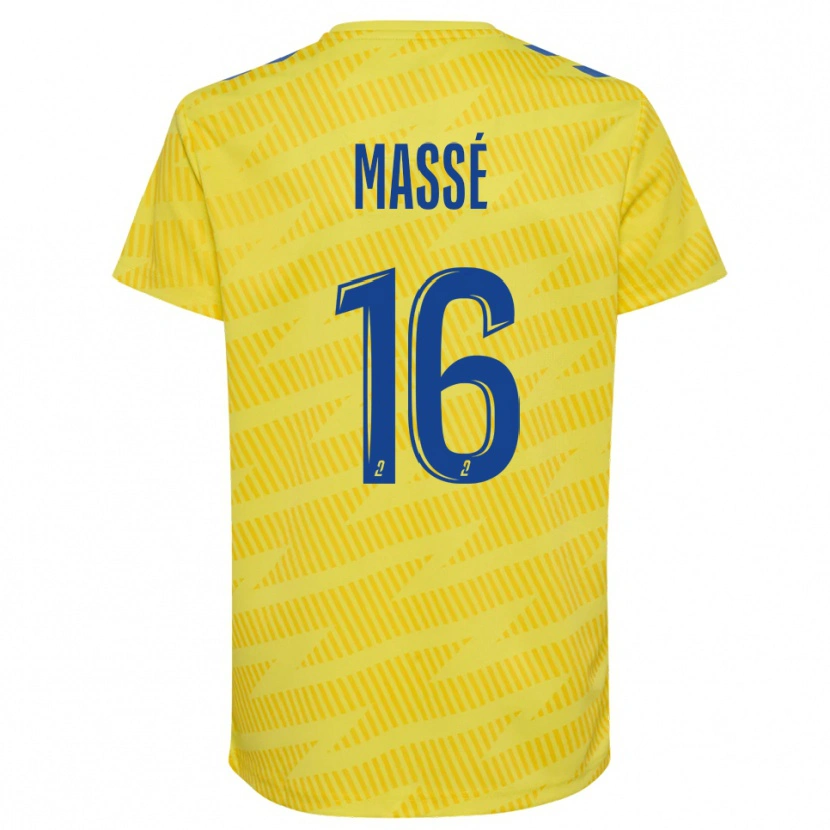 Danxen Herren Maël Massé #16 Trikot Gelb Blau Torwarttrikot 2025/26 Österreich