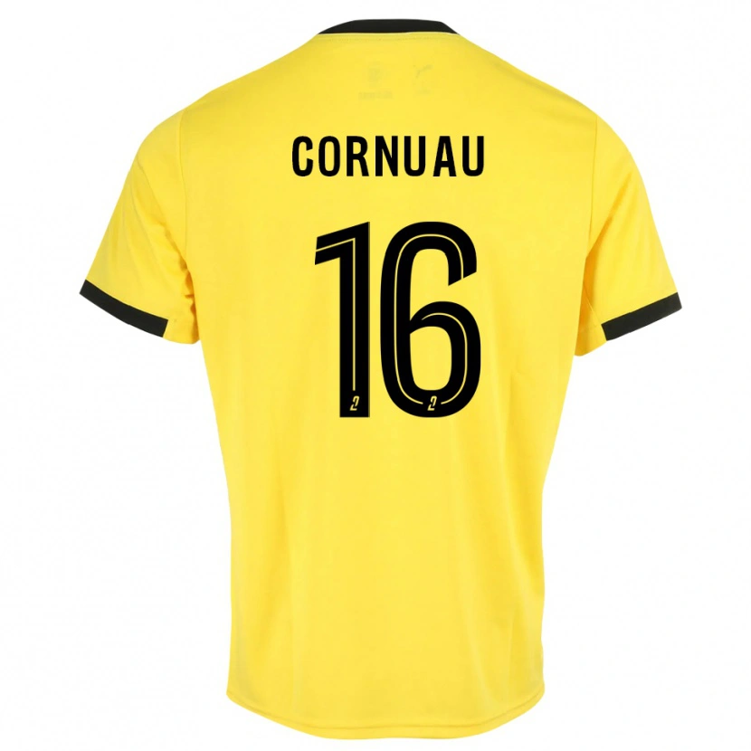 Danxen Herren Nino Cornuau #16 Trikot Gelb Schwarz Torwarttrikot 2025/26 Österreich