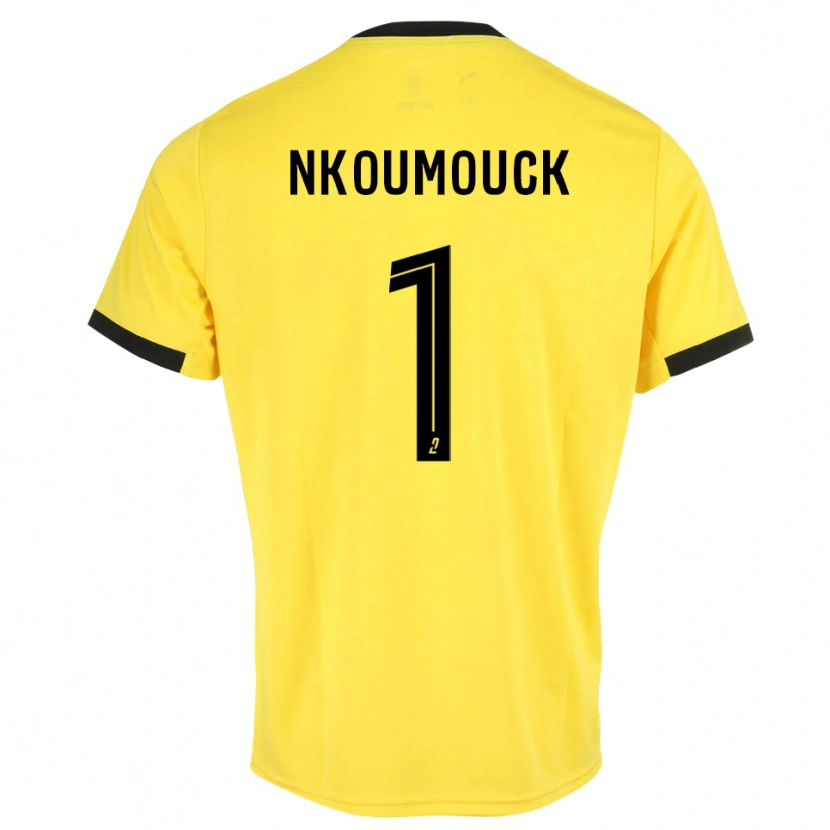 Danxen Herren Marc-Anthony Nkoumouck #1 Trikot Gelb Schwarz Torwarttrikot 2025/26 Österreich