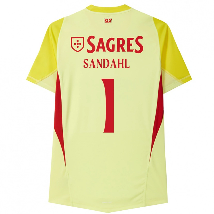 Danxen Herren Alexander Sandahl #1 Trikot Gelb Rot Torwarttrikot 2025/26 Österreich