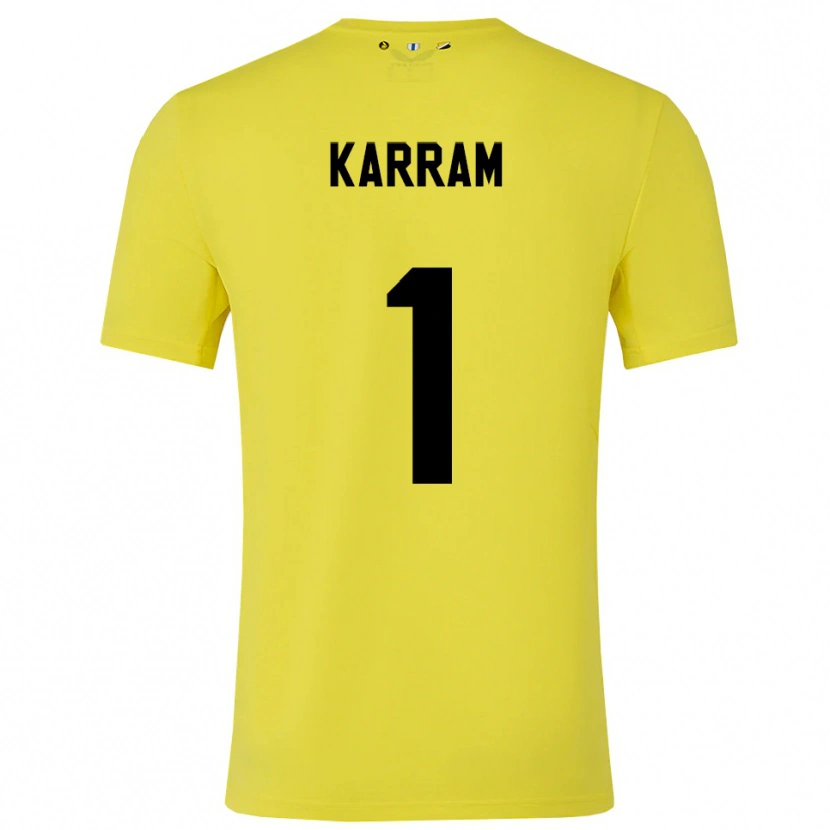 Danxen Herren Faris Karram #1 Trikot Gelb Schwarz Torwarttrikot 2025/26 Österreich