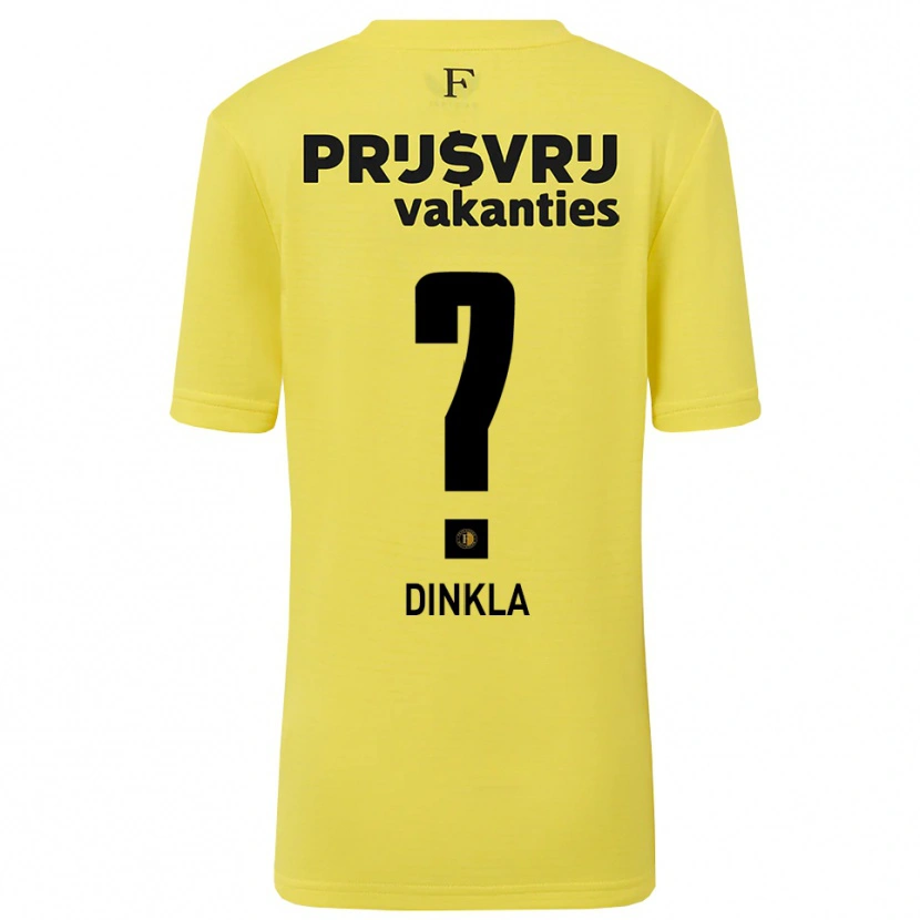 Danxen Herren Claire Dinkla #0 Trikot Gelb Schwarz Torwarttrikot 2025/26 Österreich