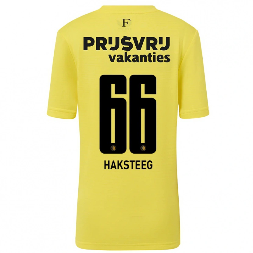 Danxen Herren Tim Haksteeg #66 Trikot Gelb Schwarz Torwarttrikot 2025/26 Österreich