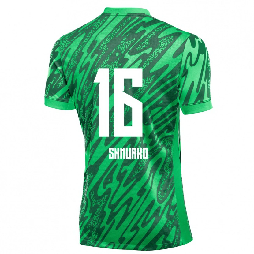 Danxen Herren Danylo Shnurko #16 Trikot Grün Weiß Torwarttrikot 2025/26 Österreich