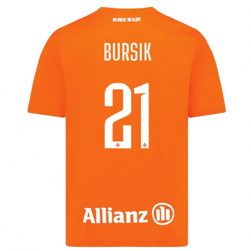 Danxen Herren Josef Bursik #21 Trikot Orange Weiß Torwarttrikot 2025/26 Österreich