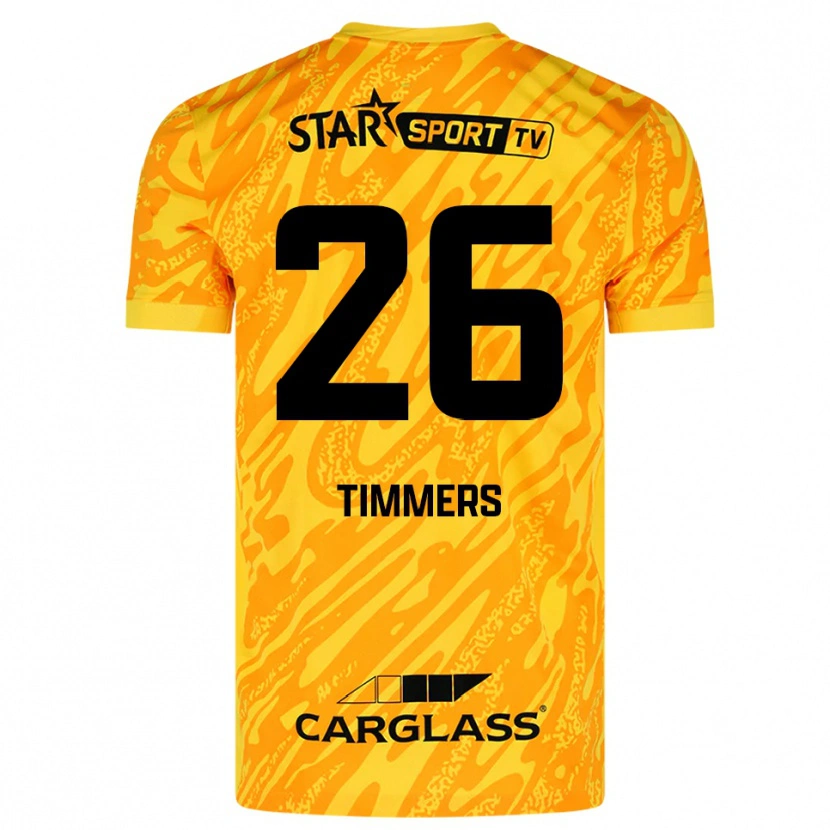 Danxen Herren Sebastiaan Timmers #26 Trikot Orange Gelb Schwarz Torwarttrikot 2025/26 Österreich