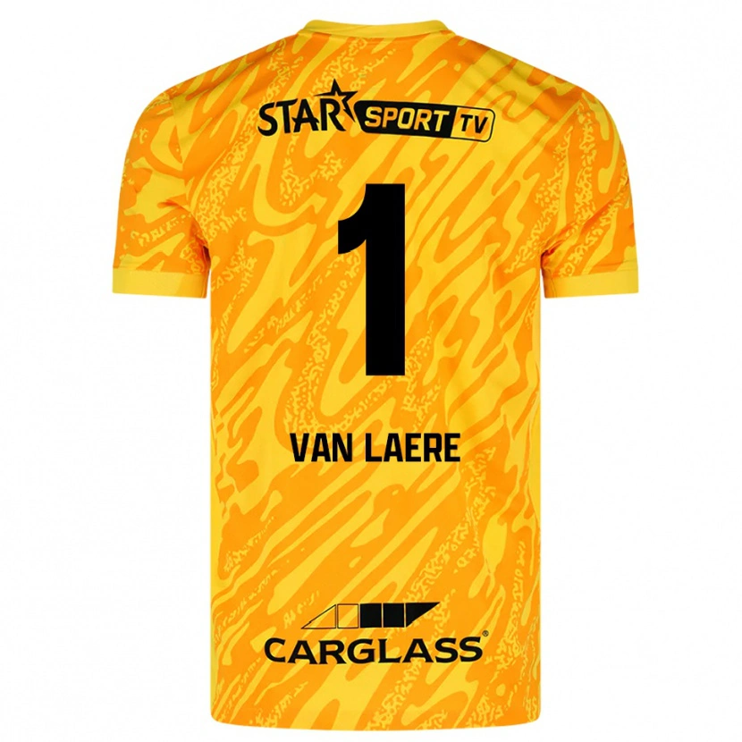 Danxen Herren Daan Van Laere #1 Trikot Orange Gelb Schwarz Torwarttrikot 2025/26 Österreich