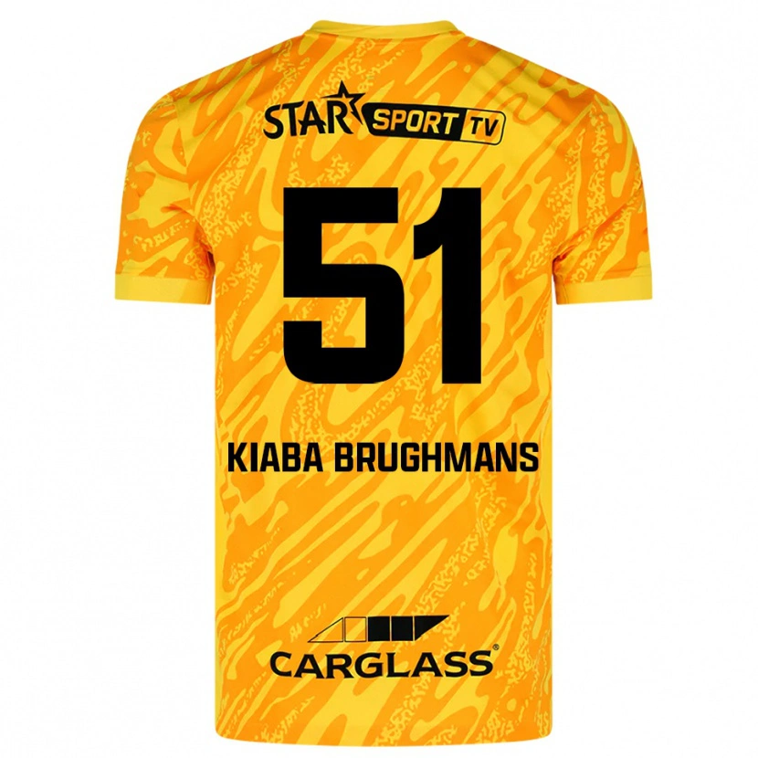 Danxen Herren Lucca Brughmans #51 Trikot Orange Gelb Schwarz Torwarttrikot 2025/26 Österreich